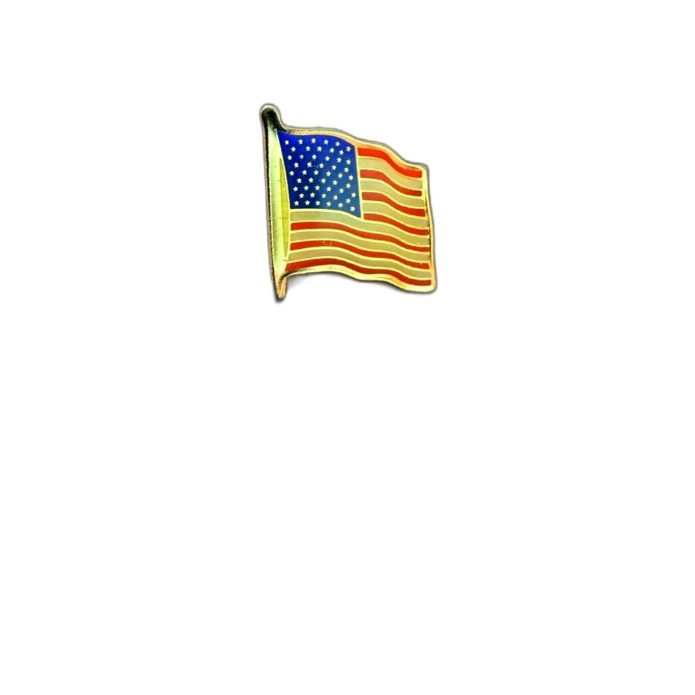 American Flag Enamel Pin - Red, White & Blue